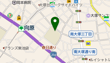 豊島区立西巣鴨中学校の地図画像