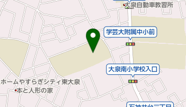練馬区立大泉第二中学校の地図画像