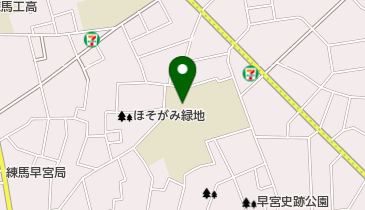 練馬区立開進第一中学校の地図画像