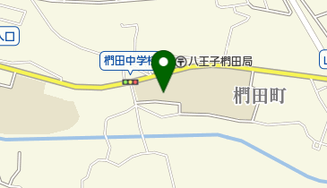 八王子市立椚田中学校の地図画像