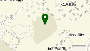 八王子市立松が谷中学校の地図画像