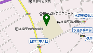 日野市立日野第二中学校の地図画像