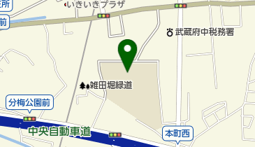 府中市立府中第三中学校の地図画像