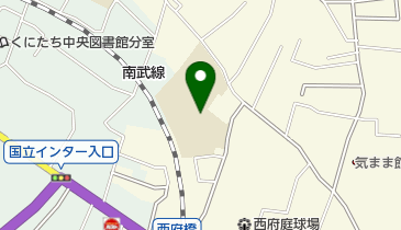 府中市立府中第十中学校の地図画像