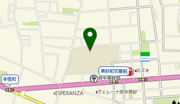 府中市立府中第四中学校の地図画像