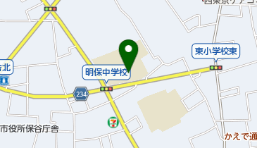 西東京市立明保中学校の地図画像