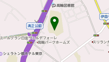 港区立高松中学校の地図画像