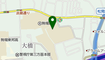 目黒区立第一中学校の地図画像