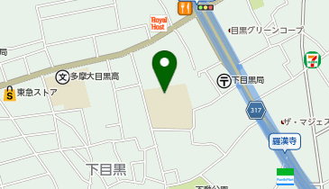 目黒区立大鳥中学校の地図画像