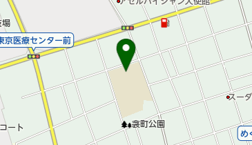 目黒区立第十中学校の地図画像