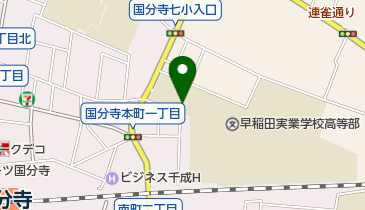 私立早稲田実業学校中等部の地図画像