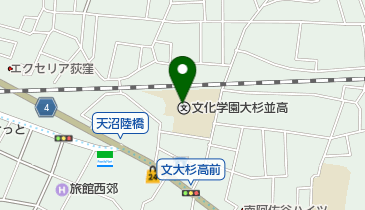 私立文化学園大学杉並中学校の地図画像