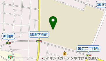 青梅市立東中学校の地図画像