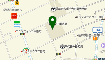 私立女子学院中学校の地図画像