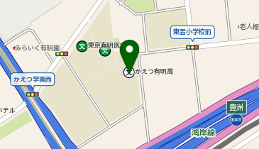 私立かえつ有明中学校の地図画像