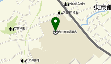 私立自由学園中等部の地図画像