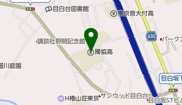 私立獨協中学校の地図画像