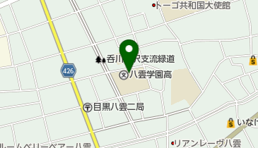 私立八雲学園中学校の地図画像
