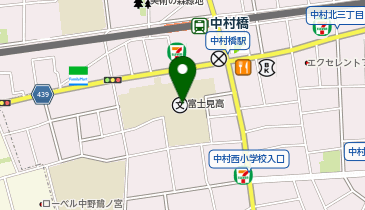 私立富士見中学校の地図画像