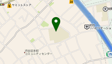 渋谷本町学園の地図画像