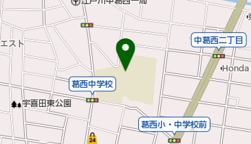 江戸川区立葛西中学校の地図画像