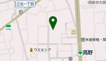 足立区立江北桜中学校の地図画像