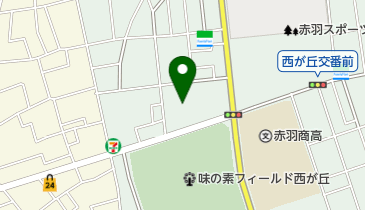 北区立稲付中学校の地図画像