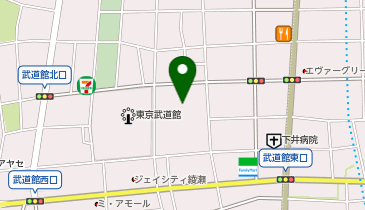足立区立東綾瀬中学校の地図画像