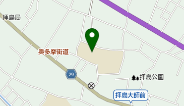 昭島市立拝島第一小学校の地図画像