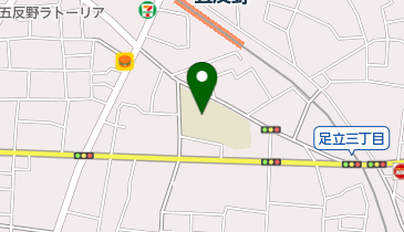 足立区立足立小学校の地図画像