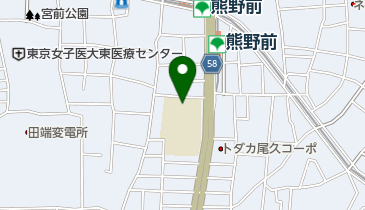 荒川区立尾久小学校の地図画像