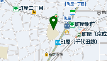 荒川区立第九峡田小学校の地図画像