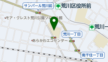 荒川区立第三峡田小学校の地図画像