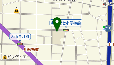 板橋区立板橋第七小学校の地図画像