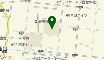 板橋区立蓮根第二小学校の地図画像