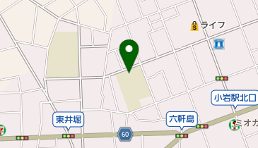 江戸川区立西小岩小学校の地図画像