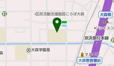 大田区立開桜小学校の地図画像