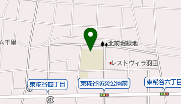 大田区立東糀谷小学校の地図画像