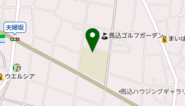 大田区立馬込第三小学校の地図画像