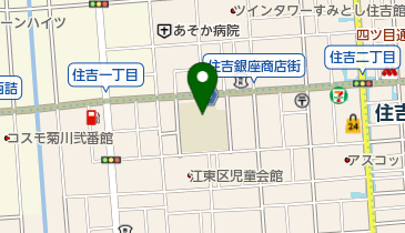 江東区立東川小学校の地図画像