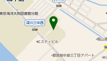 江東区立越中島小学校の地図画像