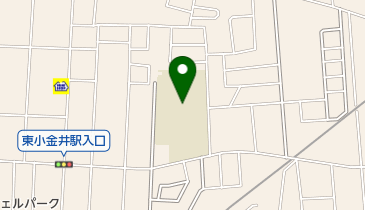 小金井市立東小学校の地図画像
