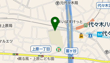 渋谷区立富谷小学校の地図画像