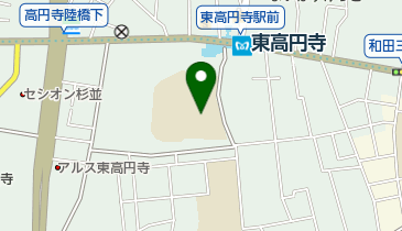 杉並区立杉並第十小学校の地図画像