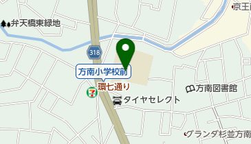 杉並区立方南小学校の地図画像