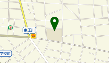 世田谷区立奥沢小学校の地図画像