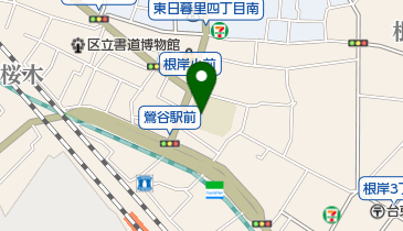 台東区立根岸小学校の地図画像