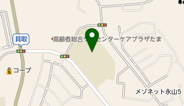 多摩市立瓜生小学校の地図画像