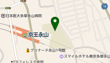 多摩市立北諏訪小学校の地図画像