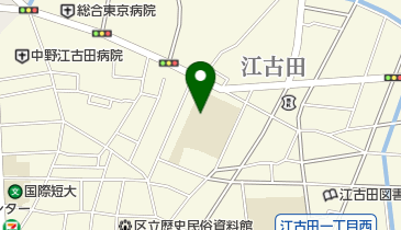 中野区立江古田小学校の地図画像